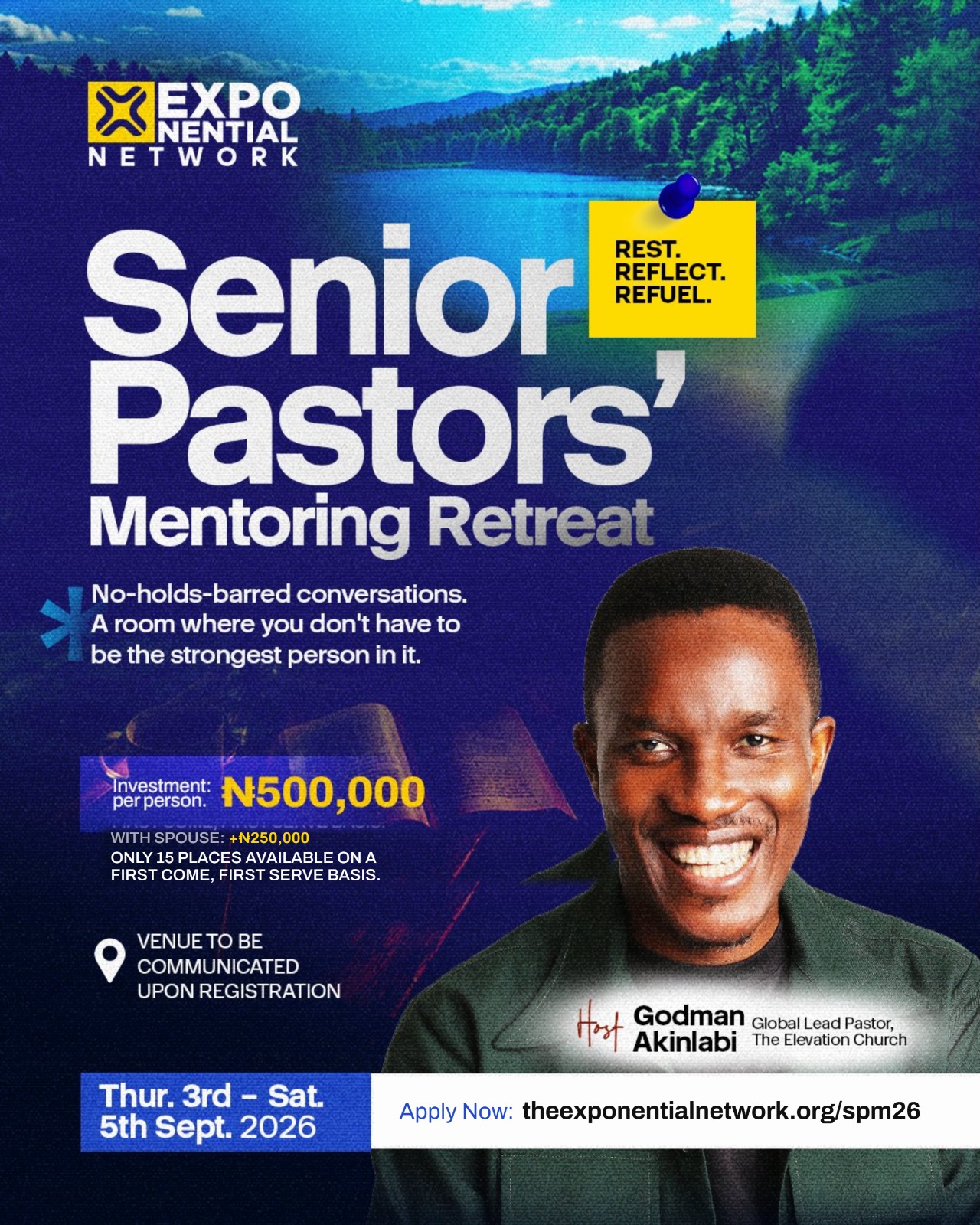Senior Pastors Mentoring Retreat flyer