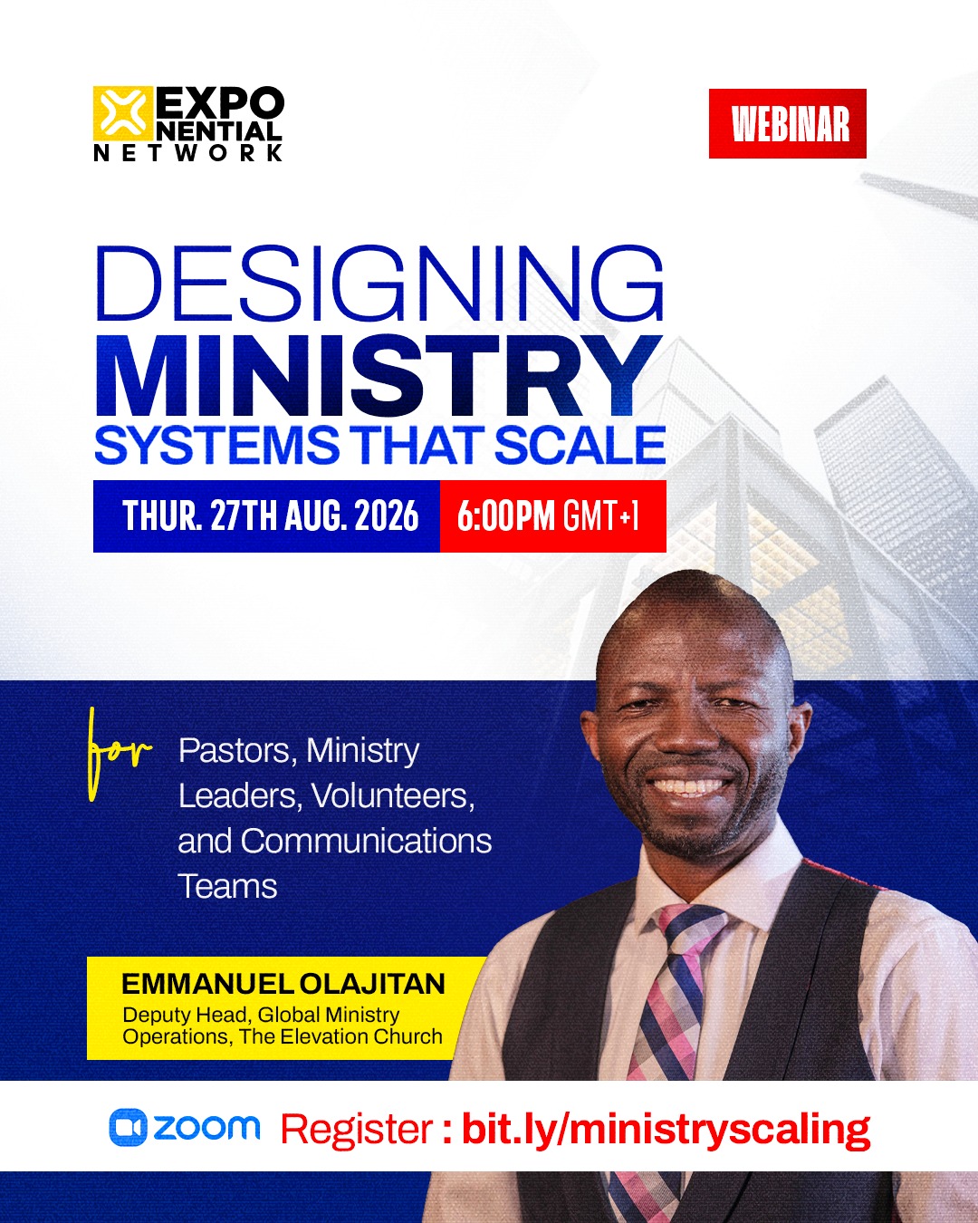 Designing Ministry Systems That Scale webinar flyer
